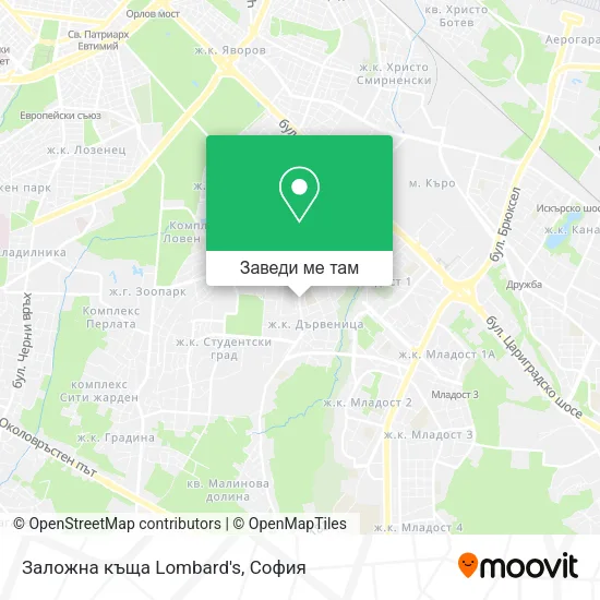 Заложна къща Lombard's карта