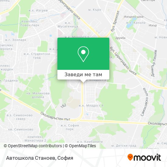 Автошкола Станоев карта
