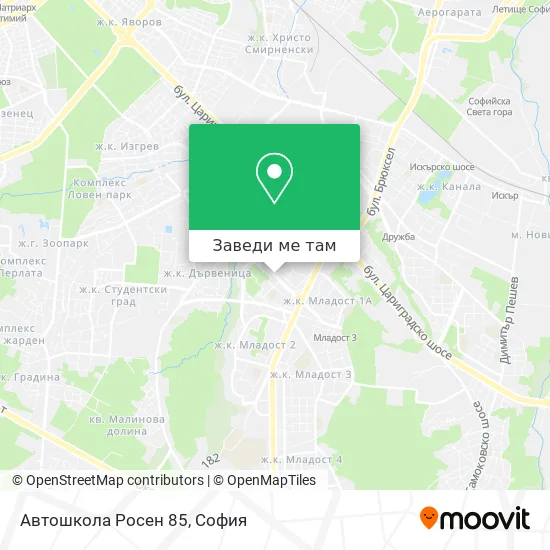 Автошкола Росен 85 карта