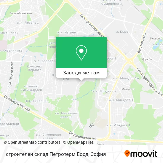строителен склад  Петротерм Еоод карта