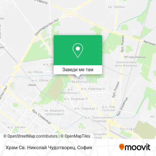 Храм Св. Николай Чудотворец карта