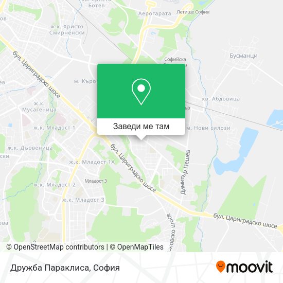 Дружба Параклиса карта