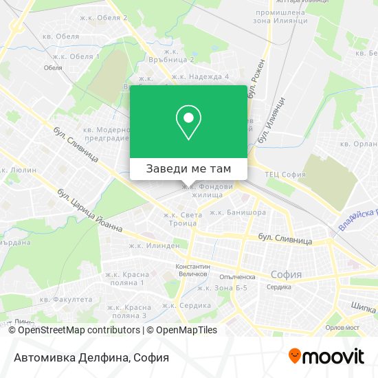 Автомивка  Делфина карта