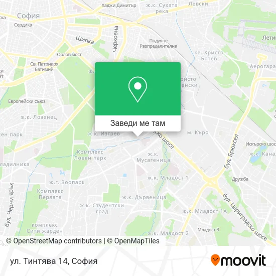 ул. Тинтява 14 карта