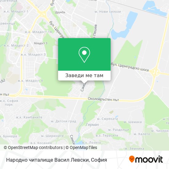 Народно читалище Васил Левски карта