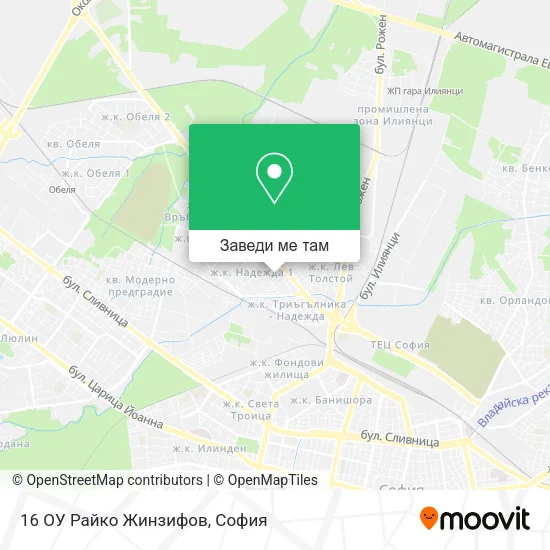 16 ОУ  Райко Жинзифов карта