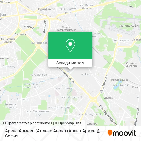 Арена Армеец (Armeec Arena) (Арена Армеец) карта