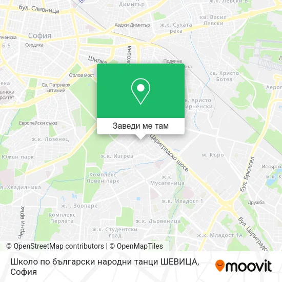 Школо по български народни танци  ШЕВИЦА карта
