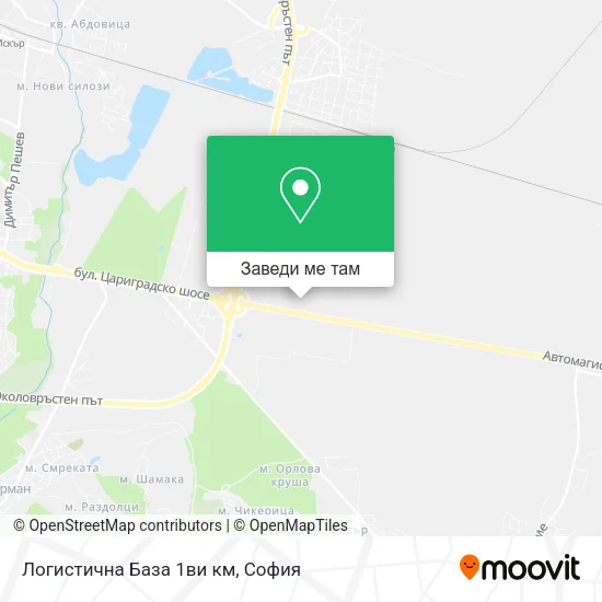 Логистична База 1ви км карта