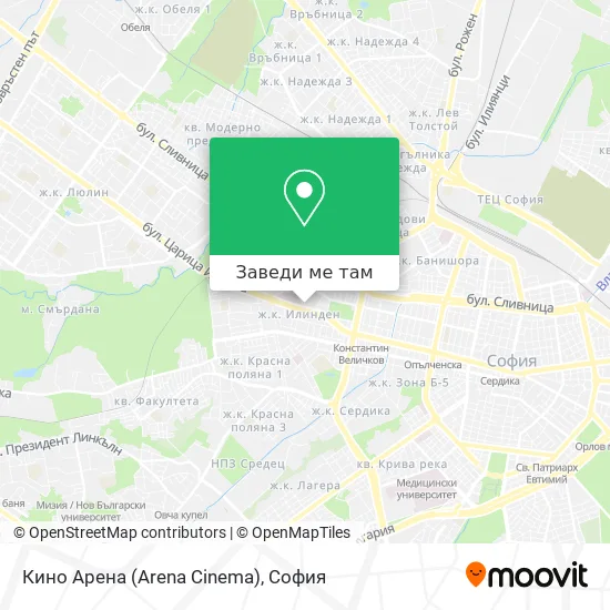 Кино Арена (Arena Cinema) карта