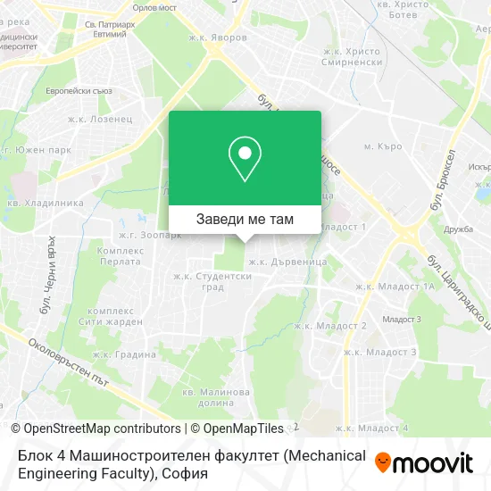 Блок 4 Машиностроителен факултет (Mechanical Engineering Faculty) карта