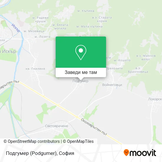 Подгумер (Podgumer) карта