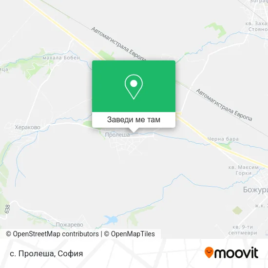 с. Пролеша карта