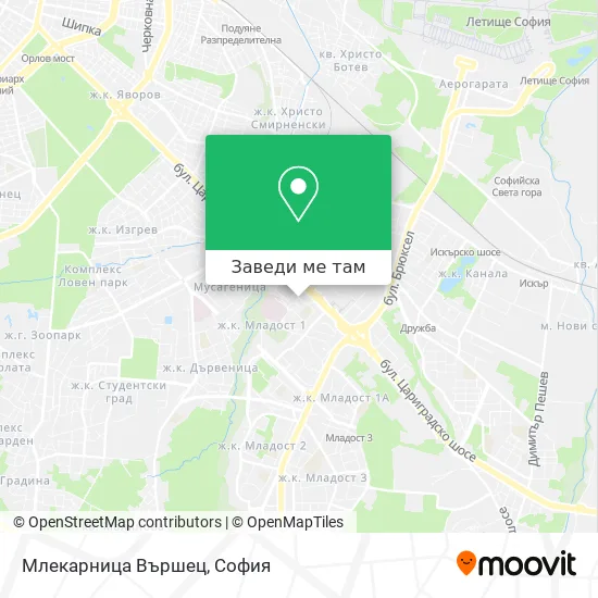 Млекарница Вършец карта