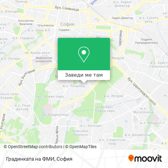 Градинката на ФМИ карта