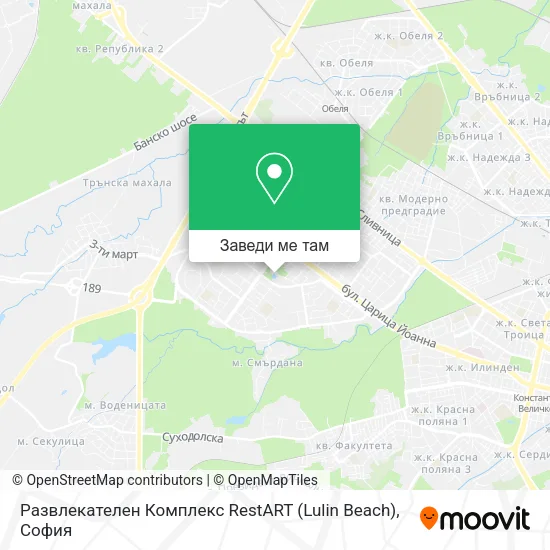 Развлекателен Комплекс RestART (Lulin Beach) карта