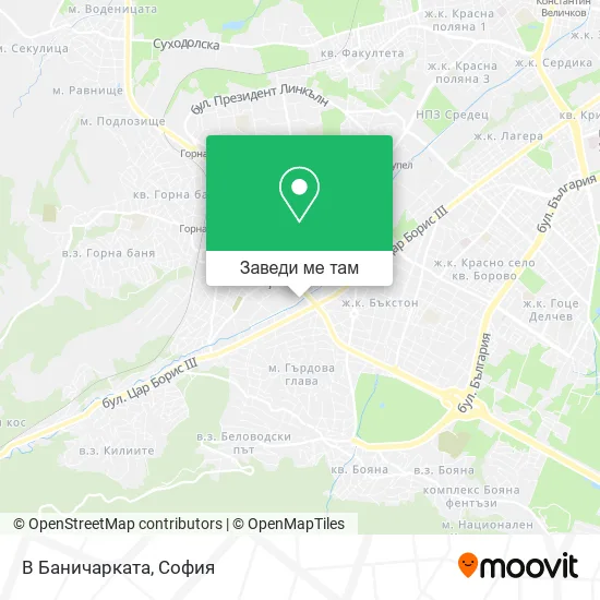 В Баничарката карта