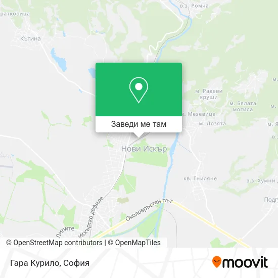 Гара Курило карта