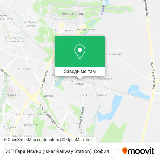 ЖП Гара Искър (Iskar Railway Station) карта
