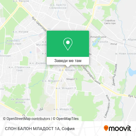 СЛОН БАЛОН МЛАДОСТ 1А карта