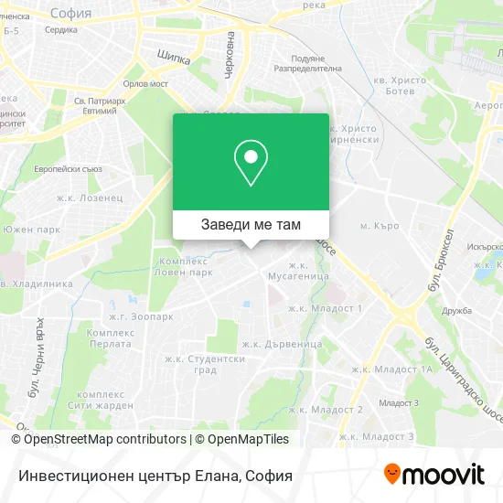 Инвестиционен център Елана карта