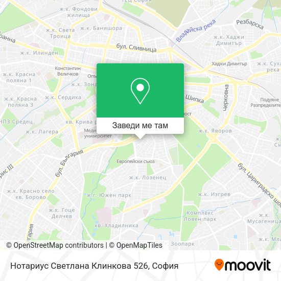 Нотариус Светлана Клинкова 526 карта