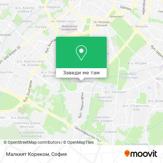 Малкият Кореком карта