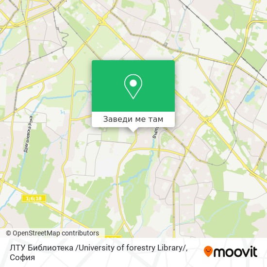 ЛТУ Библиотека /University of forestry Library/ карта