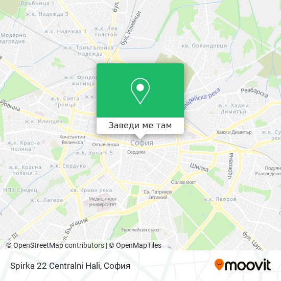 Spirka 22 Centralni Hali карта