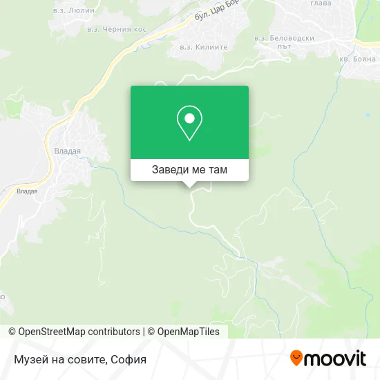 Музей на совите карта