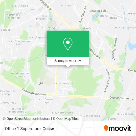Office 1 Superstore карта