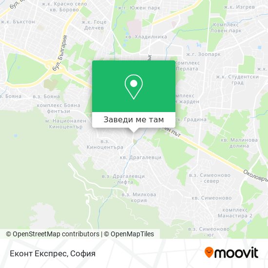 Еконт Експрес карта