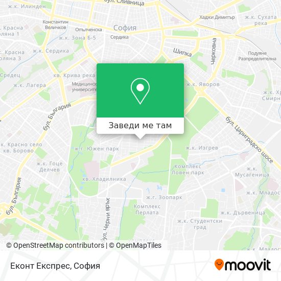 Еконт Експрес карта