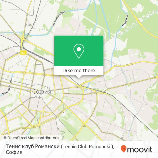Тенис клуб  Романски  (Tennis Club  Romanski ) карта