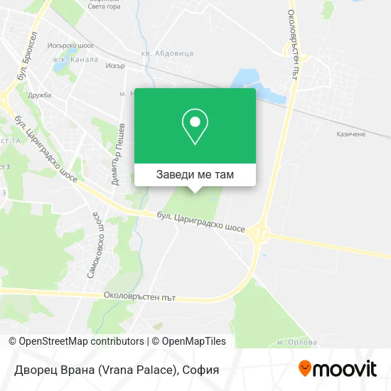 Дворец Врана (Vrana Palace) карта