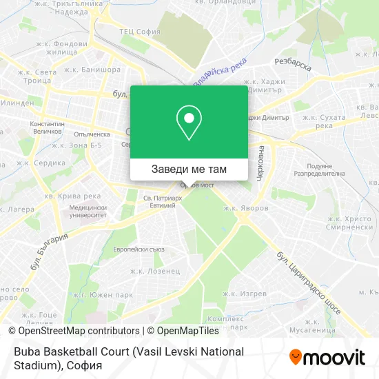 Buba Basketball Court (Vasil Levski National Stadium) карта