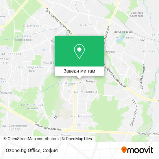 Ozone.bg Office карта
