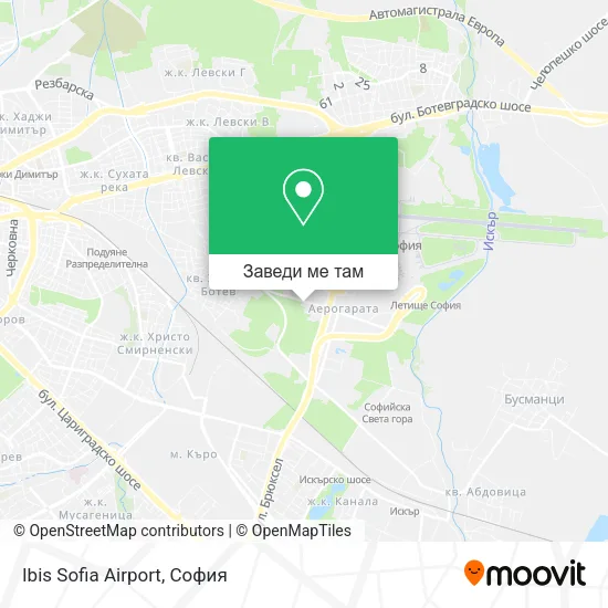 Ibis Sofia Airport карта