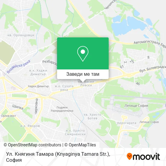 Ул.  Княгиня Тамара  (Knyaginya Tamara Str.) карта