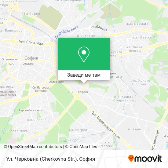 Ул.  Черковна  (Cherkovna Str.) карта