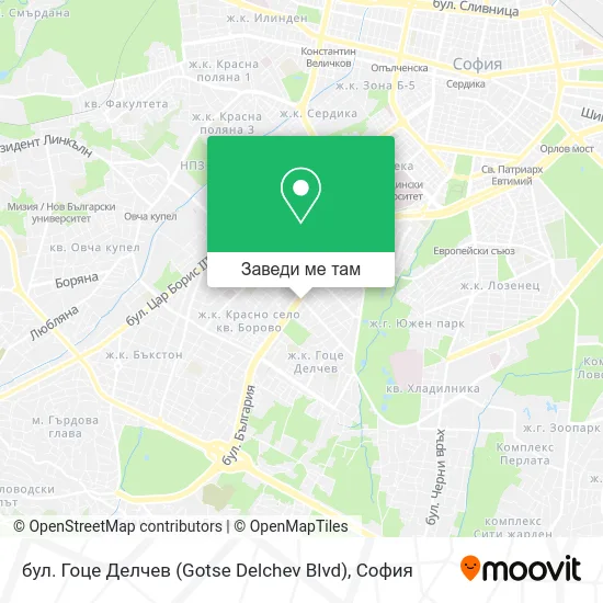 бул. Гоце Делчев (Gotse Delchev Blvd) карта
