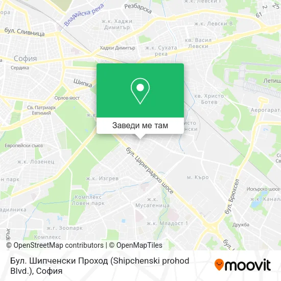 Бул.  Шипченски Проход  (Shipchenski prohod Blvd.) карта