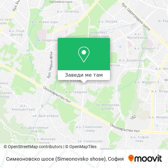 Симеоновско шосе (Simeonovsko shose) карта