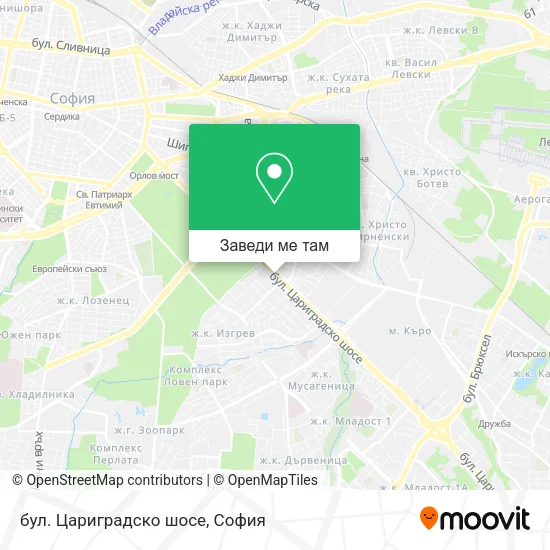 бул. Цариградско шосе карта