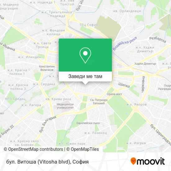 бул. Витоша (Vitosha blvd) карта