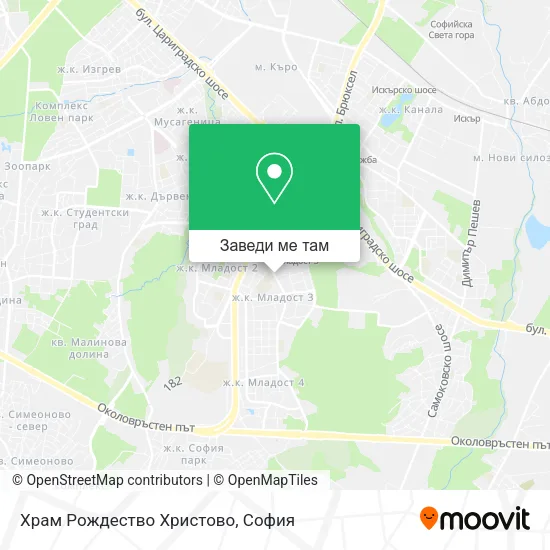 Храм  Рождество Христово карта