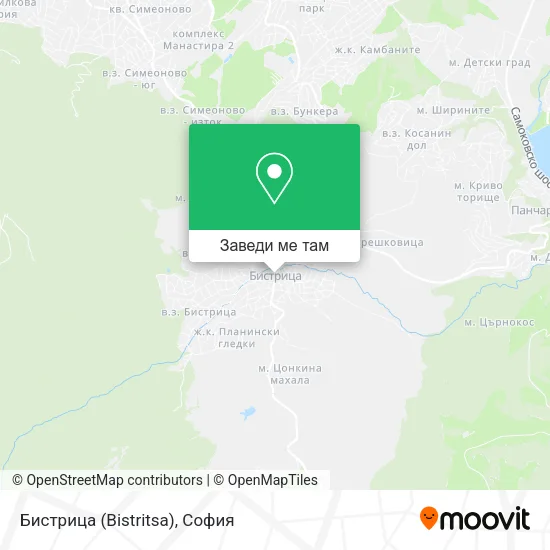 Бистрица (Bistritsa) карта