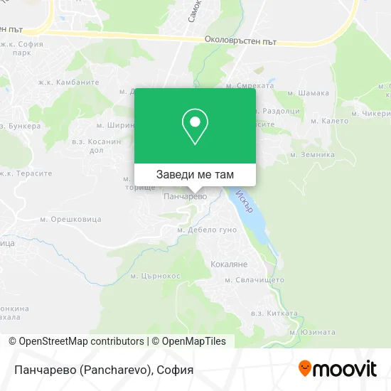 Панчарево (Pancharevo) карта