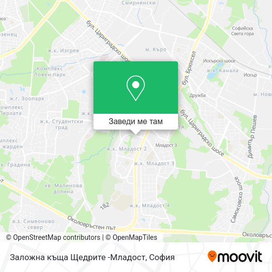 Заложна къща  Щедрите -Младост карта