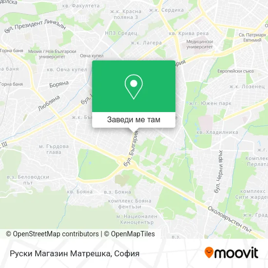 Руски Магазин Матрешка карта